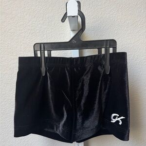 GK Women's Black Velvet Shorts